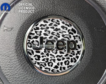 Animal Print Jeep Steering Wheel Cricle Sticker Decal, Wrangler JK, JL, Gladiator, Renegade, Grand Cherokee, Compass, Patriot, Liberty