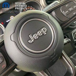 Animal Print Jeep Steering Wheel  Sticker Decal, Wrangler JK, JL, Gladiator, Renegade, Grand Cherokee, Compass, Patriot, Liberty