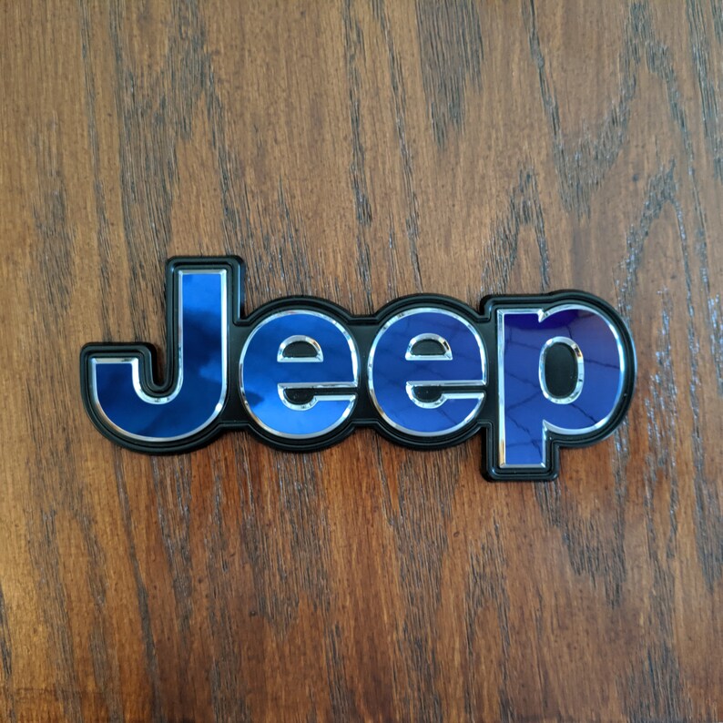 Chrome Jeep Sticker Decal Emblem Overlay Jeep Decal Etsy