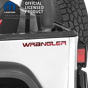 Chrome Jeep Wrangler YJ 1986-1995 Rear Fender Wrangler Decal | Quarter Panel