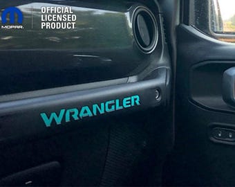 Adesivo personalizzato per cruscotto Wrangler JL: emblema per barra del vano portaoggetti
