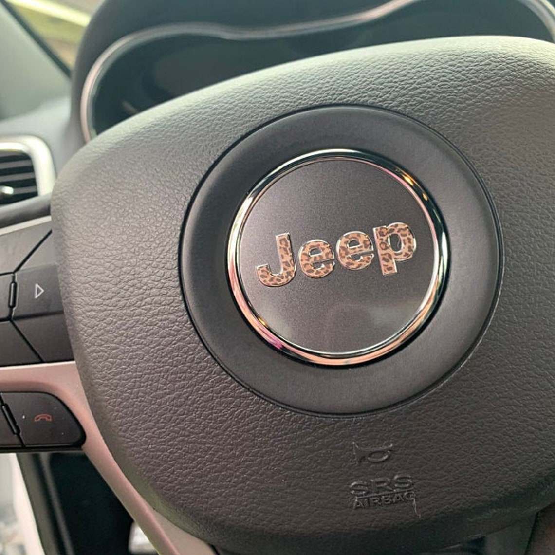 Steering Wheel Animal Print Jeep Emblem Sticker Decal Etsy