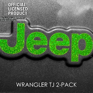 Holographic Sequins - Jeep Wrangler TJ Sticker Decal Sahara | Unlimited | Rubicon 1997 2006 two pack