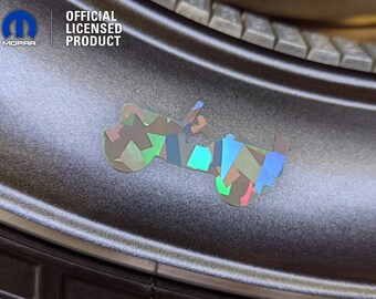 Calcomanías holográficas de cristal para llantas de Jeep (paquete de 5)