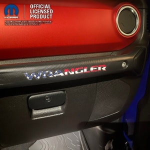 American Flag Decal  - Grab Handle Jeep Emblem Sticker Decal, Wrangler JL Dash Glove Box Bar Letters, Thin Blue Line, Thin Red Line, Dash