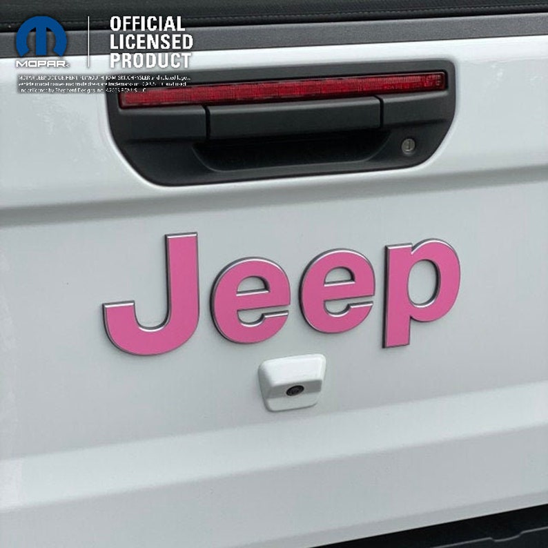 Jeep Custom Color Emblem Sticker Decal, Wrangler JK, TJ, JL, yj, Gladiator, Renegade, Cherokee, Grand Cherokee, Compass, Liberty, Patriot image 6