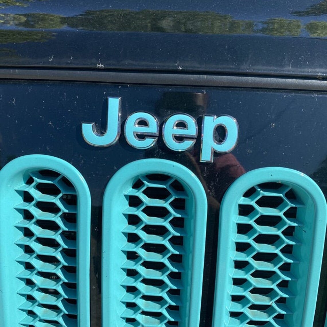Jeep Wrangler Grill Emblem Overlay CUSTOM Sticker Decal / Etsy