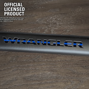 Solid Thin Blue Line Grab Handle Jeep Emblem Sticker Decal, Wrangler JL Dash Glove Box Bar Dash Letters