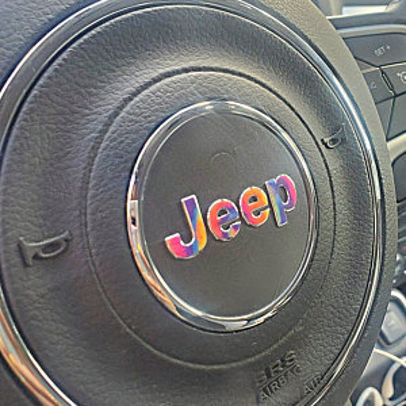 Steering Wheel Tye Die Jeep Emblem Sticker Decal Wrangler JK | Etsy