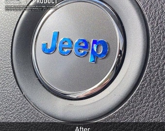 Adesivo olografico per volante Jeep in cristallo