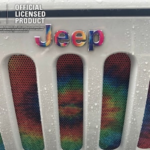 Jeep Tie Dye Decal Emblem Decal, Wrangler JK TJ JL, Gladiator, Renegade, Cherokee, Grand Cherokee, Compass, Liberty, Patriot, Sticker image 10