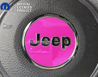 Jeep Steering Wheel Circle Jeep Custom Color Sticker Decal, Wrangler JK, JL, Gladiator, Renegade, Grand Cherokee, Compass, Patriot, Liberty