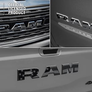 2019-2026 Ram 1500 Stealth American Flagge Aufkleber (2019-2026): Grille & Tailgate Sticker
