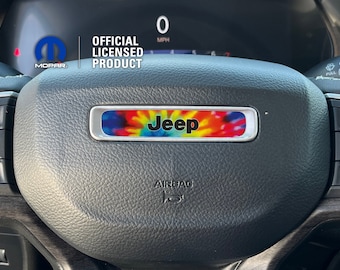 Tie Dye Jeep Steering Wheel Decal: Wrangler, Grand Cherokee, Compass