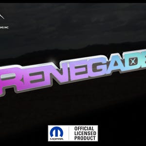 Unicorn Chrome Jeep Renegade Sticker Decal, Sport, Steering Wheel