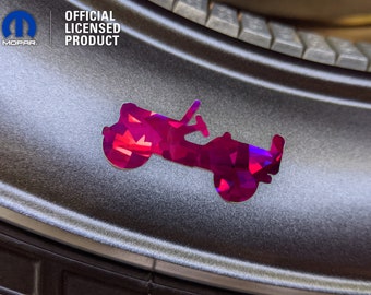 Calcomanías holográficas de cristal para llantas de Jeep (paquete de 5)