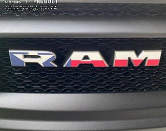 2019-2024 RAM 1500  State Country Flag Grille Tailgate | Decal Sticker | Big Horn, Laramie, Limited, Longhorn, Rebel, Tradesman, TRX, Rebel