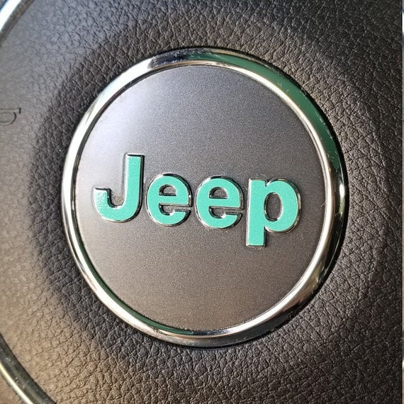 Steering Wheel CUSTOM Color Jeep Emblem Sticker Decal | Etsy