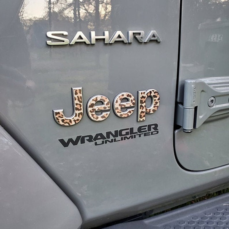 Animal Print Jeep Wrangler JL 2018 2019 2021 Sticker Decal Etsy