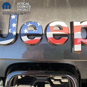 Jeep Amerikanische Flagge Aufkleber Emblem Aufkleber, Wrangler JK TJ JL, Gladiator, Renegade, Cherokee, Grand Cherokee, Kompass, Freiheit, Patriot, Aufkleber