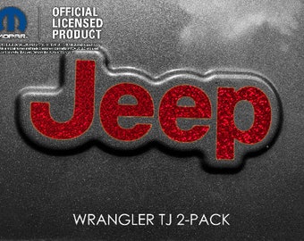 Holographic Sequins - Jeep Wrangler TJ Sticker Decal Sahara | Unlimited | Rubicon 1997 2006 two pack