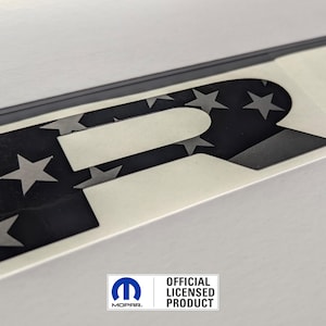 2019-2025 RAM 1500 Mixed Finish - Glossy and Matte Black American Flag Decal Grille | USA | Big Horn, Laramie, Limited, Longhorn, Rebel
