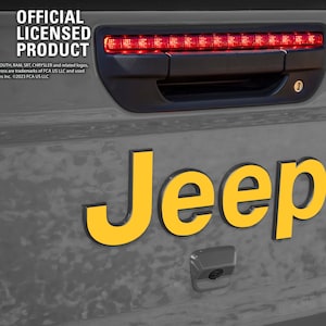 Jeep Custom Color Emblem Sticker Decal, Wrangler JK, TJ, JL, yj, Gladiator, Renegade, Cherokee, Grand Cherokee, Compass, Commander image 2