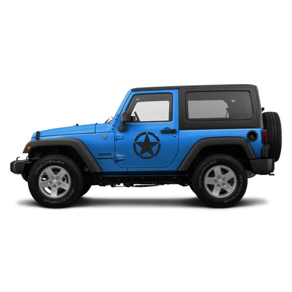 Jeep Wrangler 2 16 Oscar Mike Army Star Door Decal 3m Etsy