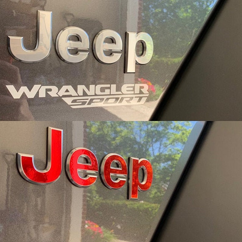 Chrome Jeep Renegade 2015 2020 Sticker Decal Emblem Overlay Etsy