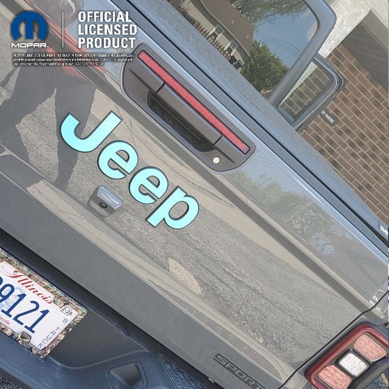 Jeep Custom Color Emblem Sticker Decal, Wrangler JK, TJ, JL, yj, Gladiator, Renegade, Cherokee, Grand Cherokee, Compass, Commander image 6