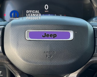 Jeep Steering Wheel Circle Jeep Custom Color Sticker Decal, Wrangler JK, JL, Gladiator, Renegade, Grand Cherokee, Compass, Patriot, Liberty