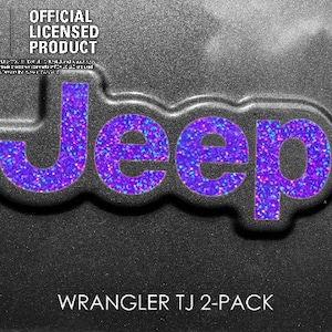 Holographic Sequins - Jeep Wrangler TJ Sticker Decal Sahara | Unlimited | Rubicon 1997 2006 two pack