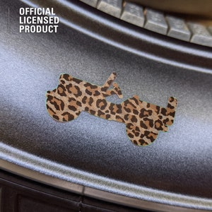 Calcomanía con silueta de llanta de rueda con estampado animal para Jeep, Wrangler JK, JL, Segunda Guerra Mundial, paquete de 5, vaca, leopardo, tigre, jirafa, ventilación de aire acondicionado