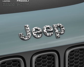 Emblema adhesivo para Jeep con estampado animal: Renegade 2015-2023 (superposición)