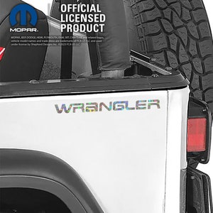 Holographic Crystal Jeep Wrangler YJ 1986-1995 Rear Fender Wrangler Decal | Quarter Panel