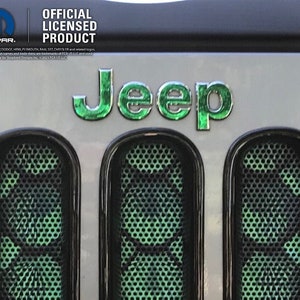 Chrom - Jeep Aufkleber Emblem Overlay | Auto Aufkleber | Breitengrad | Überland | Wanderfalke | Limitiert | Elite