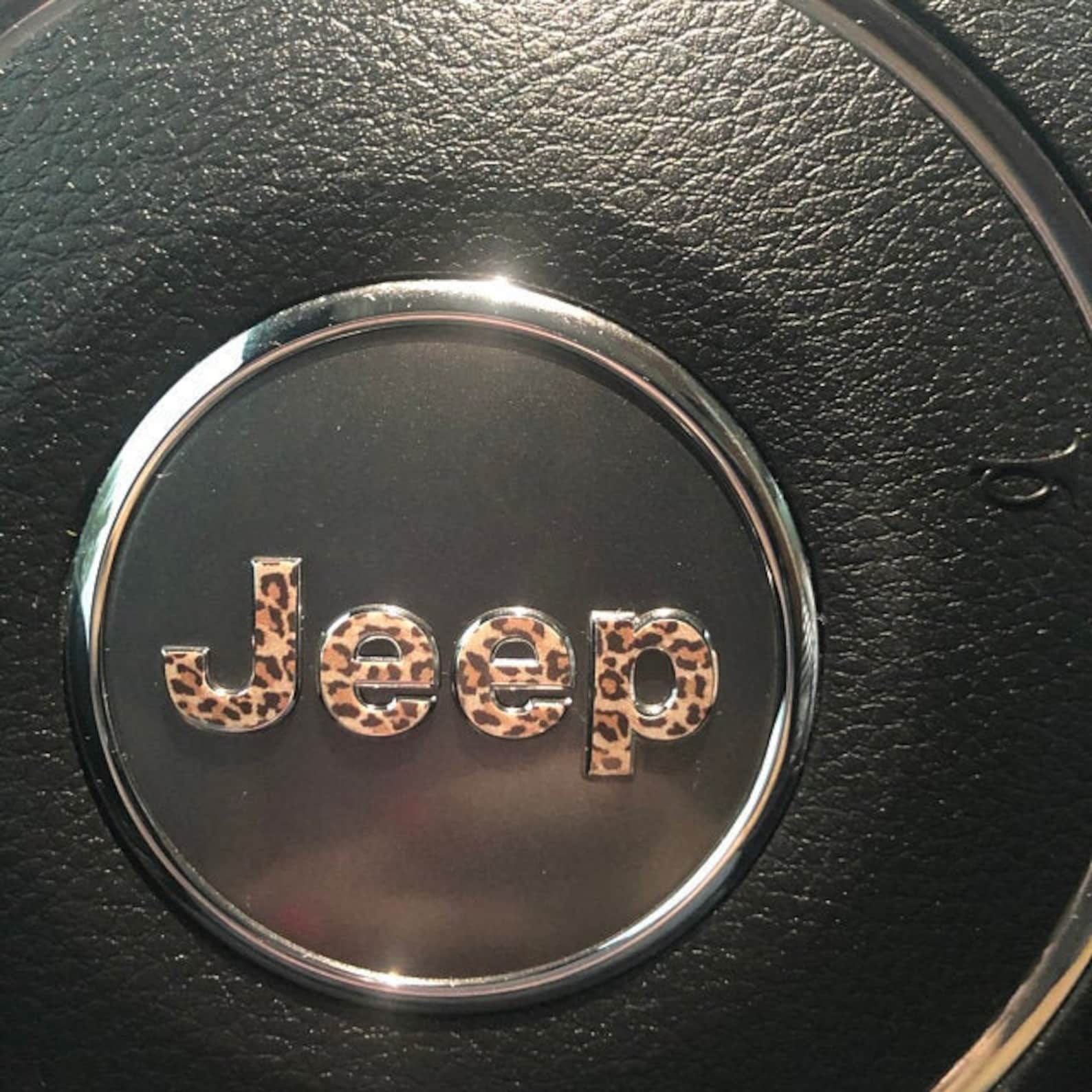 Steering Wheel Animal Print Jeep Emblem Sticker Decal Etsy