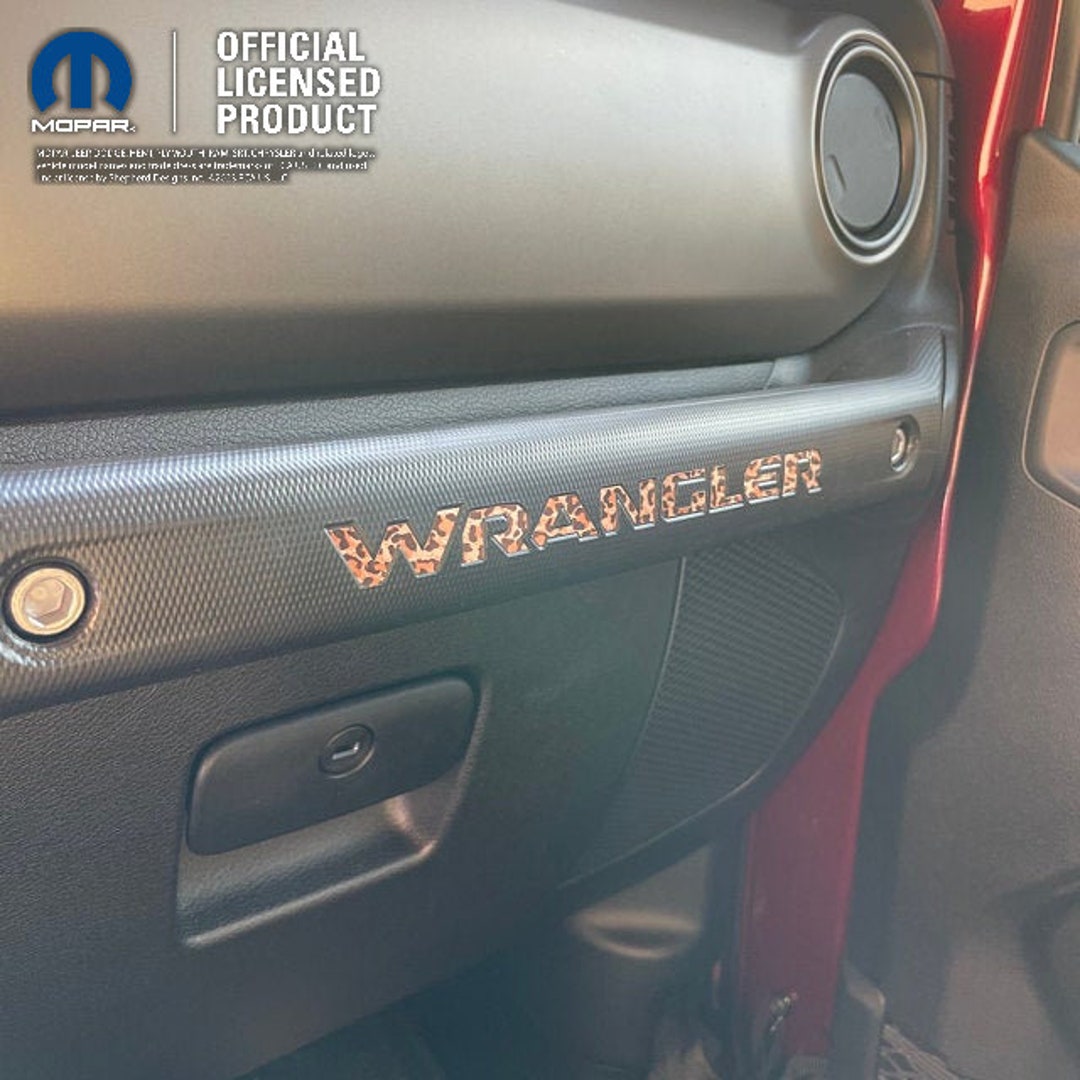 Animal Print Jeep Grab Handle Jeep Emblem Sticker Decal, Wrangler JL