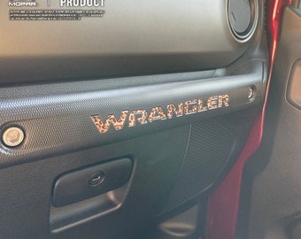 Animal Print Jeep Wrangler Jeep Wrangler Grab Bar Decal, JL Letters Dash, Dashboard, Glove Box