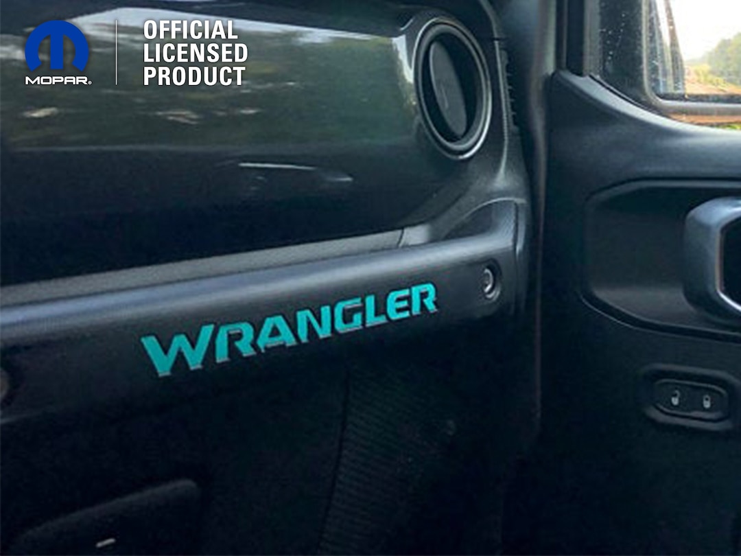 Jeep Custom Color Grab Handle Jeep Emblem Sticker Decal, Wrangler JL