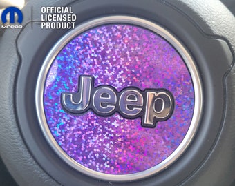 Adesivo per volante Jeep con paillettes olografiche