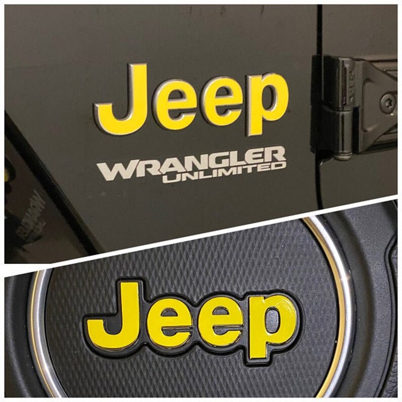 Custom Color Jeep Emblem Sticker Decal Wrangler JK TJ JL Etsy