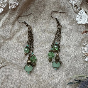 Green Berry Fairy Earrings