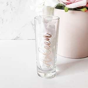 Customised Shot Glass | Double Shot glass | Personalised Bridesmaid gifts
