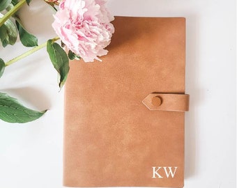 Personalised Initial Journal Note book, Diary, Planner, Faux Suede