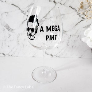A mega pint large beer or wine glass