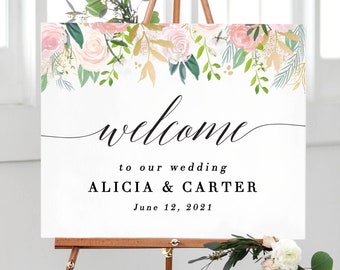 Welcome to Sign Wedding, Welcome Wedding Decorations Sign Printable, Rustic Welcome Sign Downloadable, Printable Wedding Sign Party