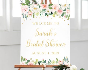 Bridal Shower Party Decor, Welcome Bridal Shower Decorations, Floral Bridal Shower Decorations, Wedding Signs Printables