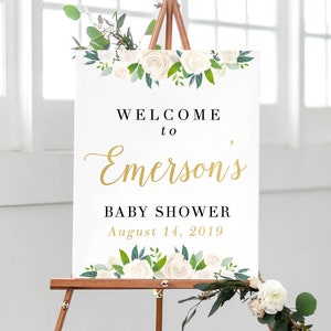 floral baby shower decorations
