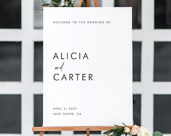 Welcome Wedding Decorations Sign, Printable Wedding Signs Printable, Minimalist Welcome to Sign Wedding Rustic Welcome Sign Poster